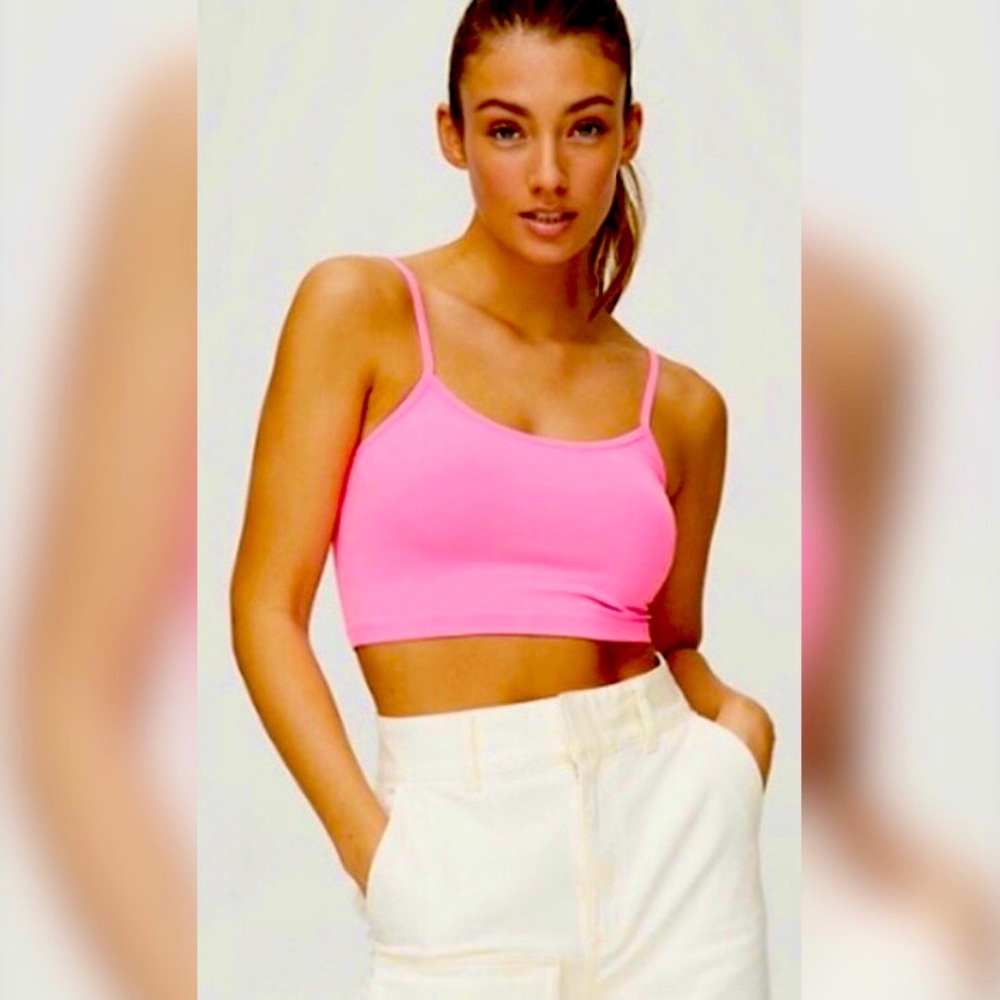 Aritzia TNA GD Neon Pink Karelis Tank